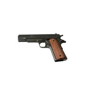 Taylors & Company 230006 1911 Traditional 45 ACP Caliber with 5" Barrel, 7+1 Capacity, Overall Black Parkerized Finish Steel, Beavertail Frame, Serrated Slide & Checkered Walnut Grip Taylors & Company 230006 1911 Traditional 45 ACP Caliber with 5" Barrel, 7+1 Capacity, Overall Black Parkerized Finish Steel, Beavertail Frame, Serrated Slide & Checkered Walnut Grip