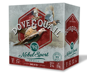 Nobel/eurosports Llc ANSF128 Dove & Quail 12Gauge 2.75" 1 1/8oz 8Shot 25 Per Box/10 Case Nobel/eurosports Llc ANSF128 Dove & Quail 12Gauge 2.75" 1 1/8oz 8Shot 25 Per Box/10 Case