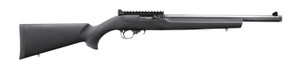 Ruger 31197 10/22 Carbine 22 LR 10+1 16.12" Threaded Bull Barrel, Black, Hogue Overmolded Stock, Ghost Ring Sight, Optic Mount