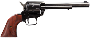 Heritage Mfg RR22MB6 Rough Rider 22 LR 22 WMR 6 Shot, 6.50" Black Steel Barrel, Black Zinc Alloy Frame, Black Cylinder, Cocobolo Grip, Hammer/Thumb Safety, Exposed Hammer Heritage Mfg RR22MB6 Rough Rider 22 LR 22 WMR 6 Shot, 6.50" Black Steel Barrel, Black Zinc Alloy Frame, Black Cylinder, Cocobolo Grip, Hammer/Thumb Safety, Exposed Hammer