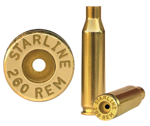Starline Brass 260REMEUP50 Unprimed Cases  Rifle 260 Rem 50 Per Bag                                                                                                                                     