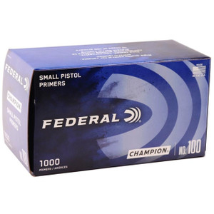 Federal Champion Small Pistol Primers - 1000 Count Federal Champion Small Pistol Primers - 1000 Count