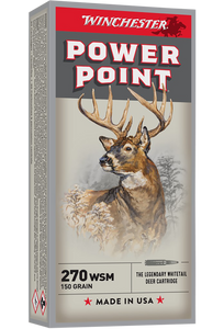 Winchester Ammo X270WSM Power-Point  270WSM 150gr 20 Per Box/10 Case                                                                                                                                    