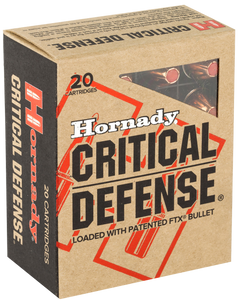 Hornady 90900 Critical Defense  45ACP 185gr Hornady Flex Tip eXpanding 20 Per Box/10 Case                                                                                                               