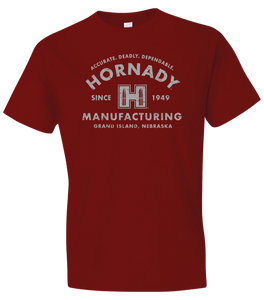 Hornady Gear 31424 Manufacturing MFG Cardinal, Cotton/Polyester/Rayon, Short Sleeve Semi-Fitted, XL Hornady Gear 31424 Manufacturing MFG Cardinal, Cotton/Polyester/Rayon, Short Sleeve Semi-Fitted, XL