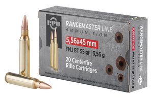 PPU PPRM5561M Rangemaster  5.56x45mmNATO 55gr Full Metal Jacket Boat Tail/1000rds *Sold by Case *Includes Metal Can                                                                                      PPU PPRM5561M Rangemaster  5.56x45mmNATO 55gr Full Metal Jacket Boat Tail/1000rds *Sold by Case *Includes Metal Can