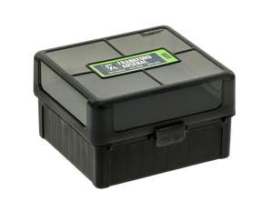 Frankford Arsenal 1083799 Hinge-Top Ammo Box 204/223Cal/300WinMag Black Polymer 100rd                                                                                                                   