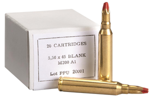 PPU PPB556A1 Blank Ammo 5.56x45mmNATO 20 Per Box/100 Case PPU PPB556A1 Blank Ammo 5.56x45mmNATO 20 Per Box/100 Case