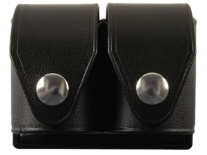 HKS 203PLBN SpeedLoader Case  Double Black Large Hytrel Belt Loop Fits S&W/Ruger/Colt/Taurus/Dan Wesson Belts 2.25" Wide                                                                                