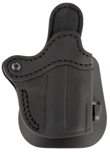 1791 Gunleather ORPDHCSBLR Paddle Holster Optic Ready OWB Size Compact Black Leather Compatible w/Glock 43/Taurus GX4/Sig P365, Paddle Mount, Right Hand                                                