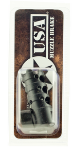 Patriot Ordnance Factory 00308 Triple Port Muzzle Brake Black Nitride Steel with 1/2"-28 tpi Threads for 223 Rem, 5.56x45mm NATO AR-Platform                                                             Patriot Ordnance Factory 00308 Triple Port Muzzle Brake Black Nitride Steel with 1/2"-28 tpi Threads for 223 Rem, 5.56x45mm NATO AR-Platform