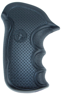 Pachmayr 02475 Diamond Pro Grip Diamond Checkering Black Rubber with Finger Grooves for Taurus Compact Public Defender with Polymer Frame Pachmayr 02475 Diamond Pro Grip Diamond Checkering Black Rubber with Finger Grooves for Taurus Compact Public Defender with Polymer Frame