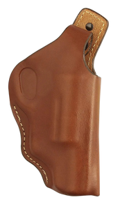 Hunter Company 1167 High Ride  OWB Chestnut Tan Leather Belt Loop Fits Taurus Public Defender Fits 2" Barrel Right Hand                                                                                 