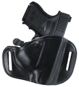 Bianchi 22156 82 CarryLok  OWB Size 11D Black Leather Belt Slide Compatible w/Glock 26/27/Ruger Max-9/Taurus GX4 Belt Up to 1.75" Wide Right Hand                                                       
