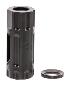 Wilson Combat TRQCOMP1/2X28 Q-Comp Muzzle Brake Black Melonite QPQ Steel with 1/2"-28 tpi Threads, 2.20" OAL & .875" Diameter for 5.56x45mm NATO AR-Platform                                             Wilson Combat TRQCOMP1/2X28 Q-Comp Muzzle Brake Black Melonite QPQ Steel with 1/2"-28 tpi Threads, 2.20" OAL & .875" Diameter for 5.56x45mm NATO AR-Platform