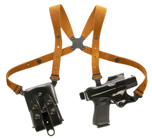 Galco JR202B Jackass Rig Shoulder System Size Fits Chest Up To 56" Black Leather Harness Fits Beretta 92F/FS Fits Taurus PT100 Right Hand                                                                Galco JR202B Jackass Rig Shoulder System Size Fits Chest Up To 56" Black Leather Harness Fits Beretta 92F/FS Fits Taurus PT100 Right Hand