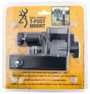 Browning Trail Cameras CTM T-Post Mount  Black Powder Coated Steel Fits Browning Trail Cameras                                                                                                          