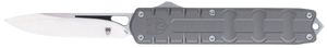 CobraTec Knives CTEGRYM390DNS Enforcer  3.25" OTF Drop Point Plain M390 Steel Blade/Gray Aluminum Handle                                                                                                 CobraTec Knives CTEGRYM390DNS Enforcer  3.25" OTF Drop Point Plain M390 Steel Blade/Gray Aluminum Handle