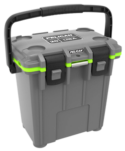 PELICAN 20Q-1-DKGRYEGRN 20QT ELITE COOLER GRY/GRN                                                                                                                                                       