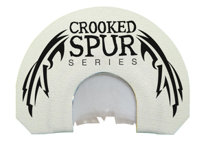 Foxpro CSMOUTHWHTSLASH Crooked Spur V-Cut Slash Diaphragm Call Triple Reed Turkey Sounds Attracts Turkeys White                                                                                         