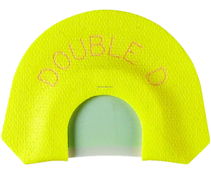 HS Strut 05905 Double D Double Reed Diaphragm Call Double Reed Turkey Hen Sounds Attracts Turkeys Yellow                                                                                                