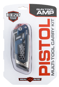 Real Avid AVGTAMPP Gun Tool Amp-Pistol Black/Silver Stainless Steel Folding Multi-Tool for Pistol                                                                                                       