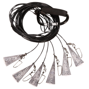 Higdon Outdoors 30321 Battleship Rig  Black 18" Long 12 Pack                                                                                                                                             Higdon Outdoors 30321 Battleship Rig  Black 18" Long 12 Pack