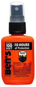 Ben's 00067070 100 Odorless Scent 1.25 oz Spray Repels Ticks & Biting Insects Effective Up to 10 hrs Ben's 00067070 100 Odorless Scent 1.25 oz Spray Repels Ticks & Biting Insects Effective Up to 10 hrs