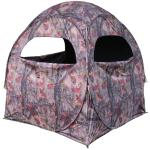 HME HMESS75 Spring Steel 75 Ground Blind Camo Polyester                                                                                                                                                 