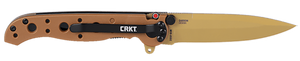 CRKT M16-01DZ M16-10DZ  EDC 3.03" Folding Plain Desert Tan D2 Steel Blade, Desert Tan GRN Handle                                                                                                        