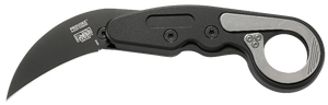 CRKT 4040 Provoke  2.41" Folding Hawkbill Plain Black TiN D2 Steel Blade/ Black Aluminum Handle Includes Pocket Clip                                                                                    