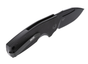 S.O.G SOG16030257 Stout SJ  2.60" Folding Clip Point Plain Stonewashed Cryo D2 Steel Blade/ Olive Drab Textured G10 Handle Includes Belt Clip                                                           