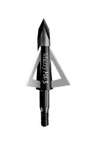 Muzzy 225MX33 MX-3 Broadhead 3-Blade Trocar Tip Anodized Aluminum Ferrule Blades 100 gr/3 Per Pack                                                                                                      