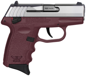 SCCY Industries CPX-4TTCR CPX-4  380 ACP 10+1 2.96" Crimson Red Polymer Serrated SS Slide Finger Grooved Crimson Red Polymer Grip                                                                       
