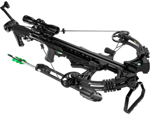 Centerpoint C0003 Amped 425 w/Silent Crank 425FPS 7.8 lbs 36" Black                                                                                                                                     