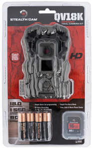 Stealth Cam STCQV18K QV18 Combo Brown 18MP Image Resolution, Low Glow Flash, Up to 32GB SD Card Memory, Features Integrated Python Provision Lock Latch                                                  Stealth Cam STCQV18K QV18 Combo Brown 18MP Image Resolution, Low Glow Flash, Up to 32GB SD Card Memory, Features Integrated Python Provision Lock Latch