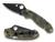Spyderco C223GPCMOBK Para 3  2.95" Folding Drop Point Plain Black DLC CPM S30V SS Blade Camo G10 Handle Includes Pocket Clip                                                                            