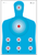 Action Target PRCQ1100 Qualification High Visibility Fluorescent Silhouette Paper 23" x 35" Blue/Red 100 Per Box                                                                                        