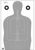 Action Target FTQ15ANTAV2100 Qualification  Silhouette/Vitals Paper 23" x 35" Gray/White 100 Per Box                                                                                                    
