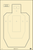 Action Target IPSCP100 Military IPSC/USPSA IPSC Paper Hanging 23" x 35" Black/White 100 Per Box                                                                                                         