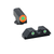 AmeriGlo - GL-613 - Green Tritium front sight with orange outline, Green Tritium rear sight with white outline Fits Glock Gen 1-4 Model 17,19,22,23,24,26,27,33,34,35,37,38,39
3 Dot Design
ProGlo Tritium Front Sight
CNC milled housing
Snag resistant design
Fits most existing holsters