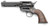 Pietta GWII Gunfighter 45LC Revolver 4.75" Barrel 6Rd Capacity Checkered Rubber Grips Black Finish