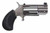 North American Arms Pug .22 WMR Mini Revolver 5 Rounds 1" Ported Barrel White Dot Sight Rubber Grips Stainless Finish