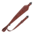 Heritage Cases 8510 Deer Deboss  Rifle Sling w/One-Piece Swivel, Brown Leather, Adjustable Length 28" to 35", 3" Wide                                                                                   