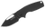 S.O.G SOG14030257 Stout FLK 2.62" Folding Clip Point Plain Black TiNi Cryo D2 Blade, Black Textured G10 Handle                                                                                          
