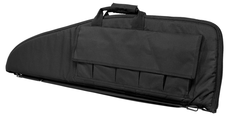 NcStar CV290740 VISM Rifle Case Black PVC Nylon w/ Foam Padding Double Zippers Carry Handle & ID Holder                                                                                                 