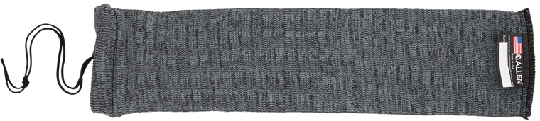 Allen 1314 Knit Handgun Sock  Heather Gray, Silicone Treatment, Drawstring Closure for Most Handguns up to 14" Long                                                                                     