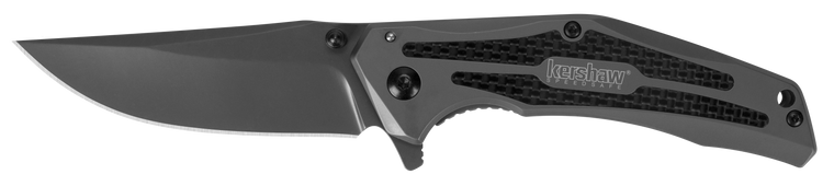 Kershaw 8300 DuoJet  3.25" Folding Clip Point Plain Gray TiCN 8Cr13MoV SS Blade Gray TiCN Stainless Steel Handle Includes Pocket Clip                                                                   
