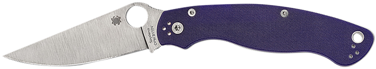 Spyderco C36GPDBL2 Military 2  4" Folding Plain Satin CPM S30V SS Blade, Dark Blue Textured G10 Handle                                                                                                  