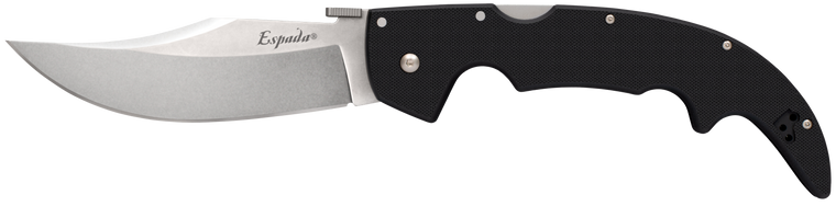 Cold Steel CS62MGD Espada  Large 5.50" Folding Clip Point Plain S35VN SS Blade/6.75" Black w/Polished Bolsters G10 Handle Includes Belt Clip                                                            